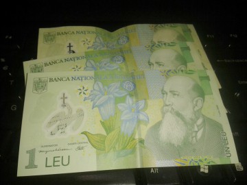 Leul s-a depreciat vineri faţă de euro, franc şi dolar